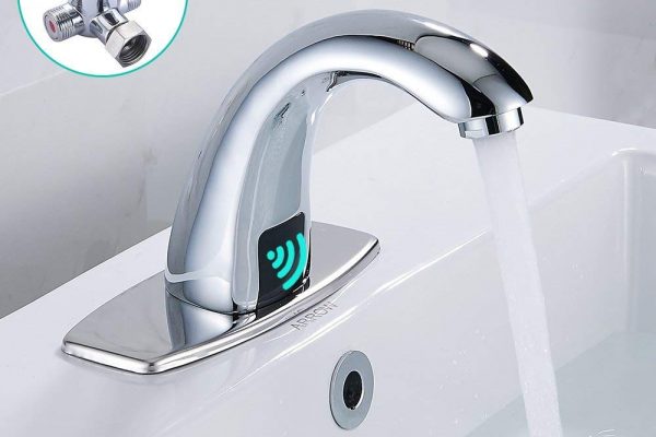 Tap Sensors Installed For Commercial Toilet Sinks